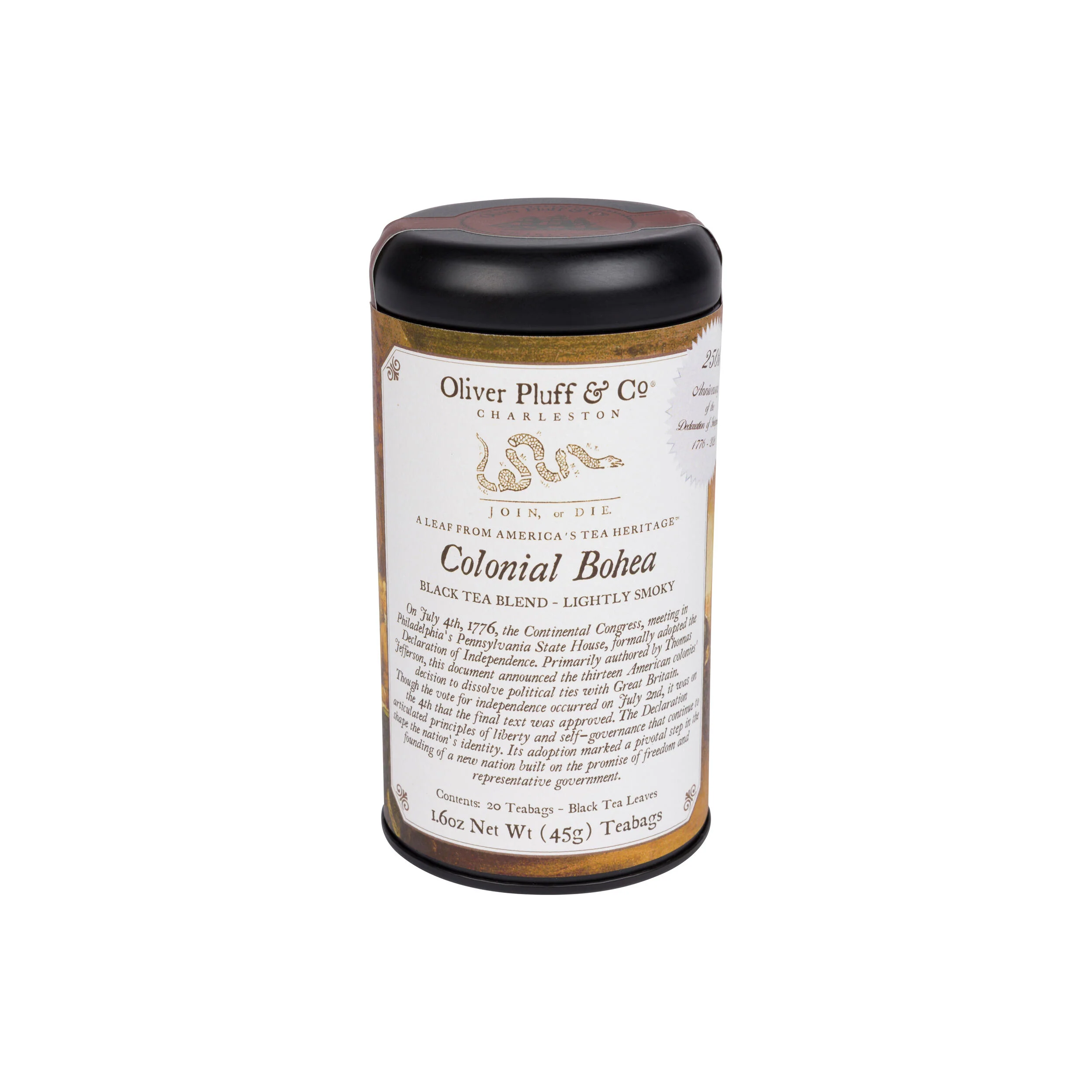 250TH ANNIVERSARY COLONIAL BOHEA TEABAG CANISTER - Image 2
