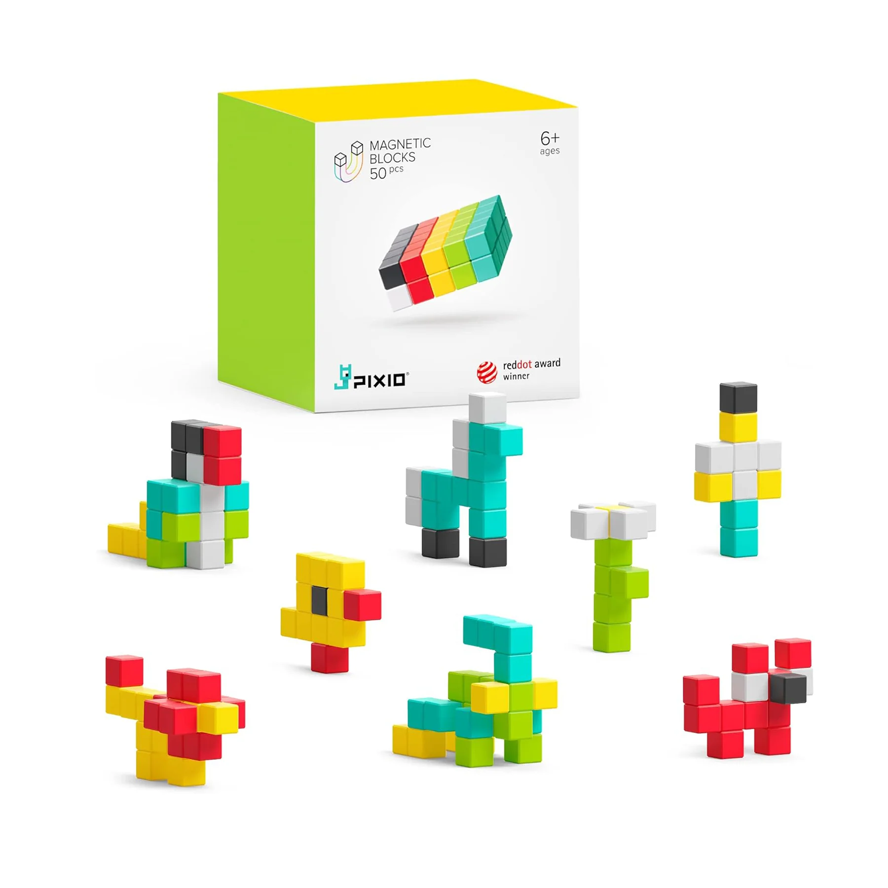 50 PIECE MAGNETIC BLOCK SET