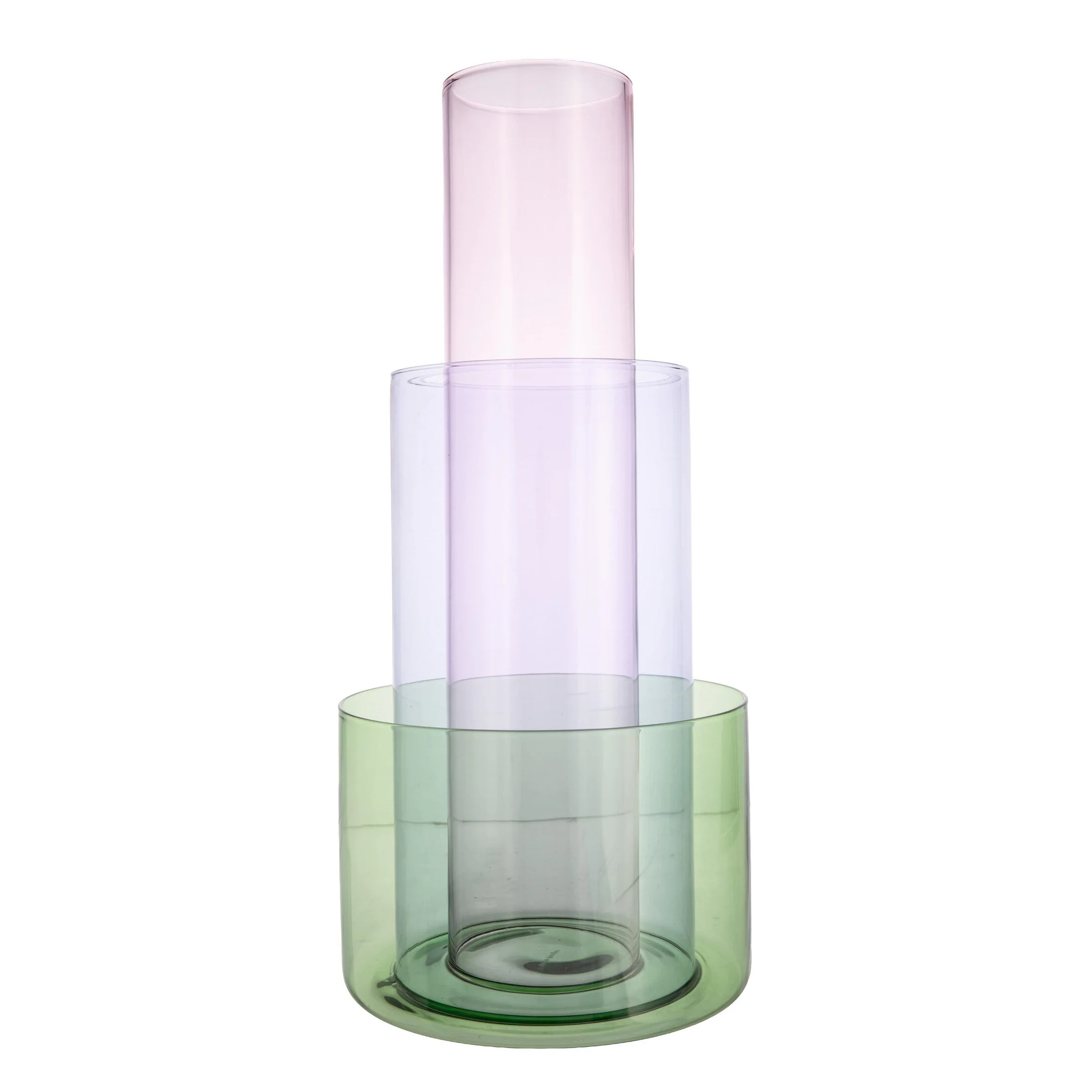 AMPHI VASE - GREEN/LILAC
