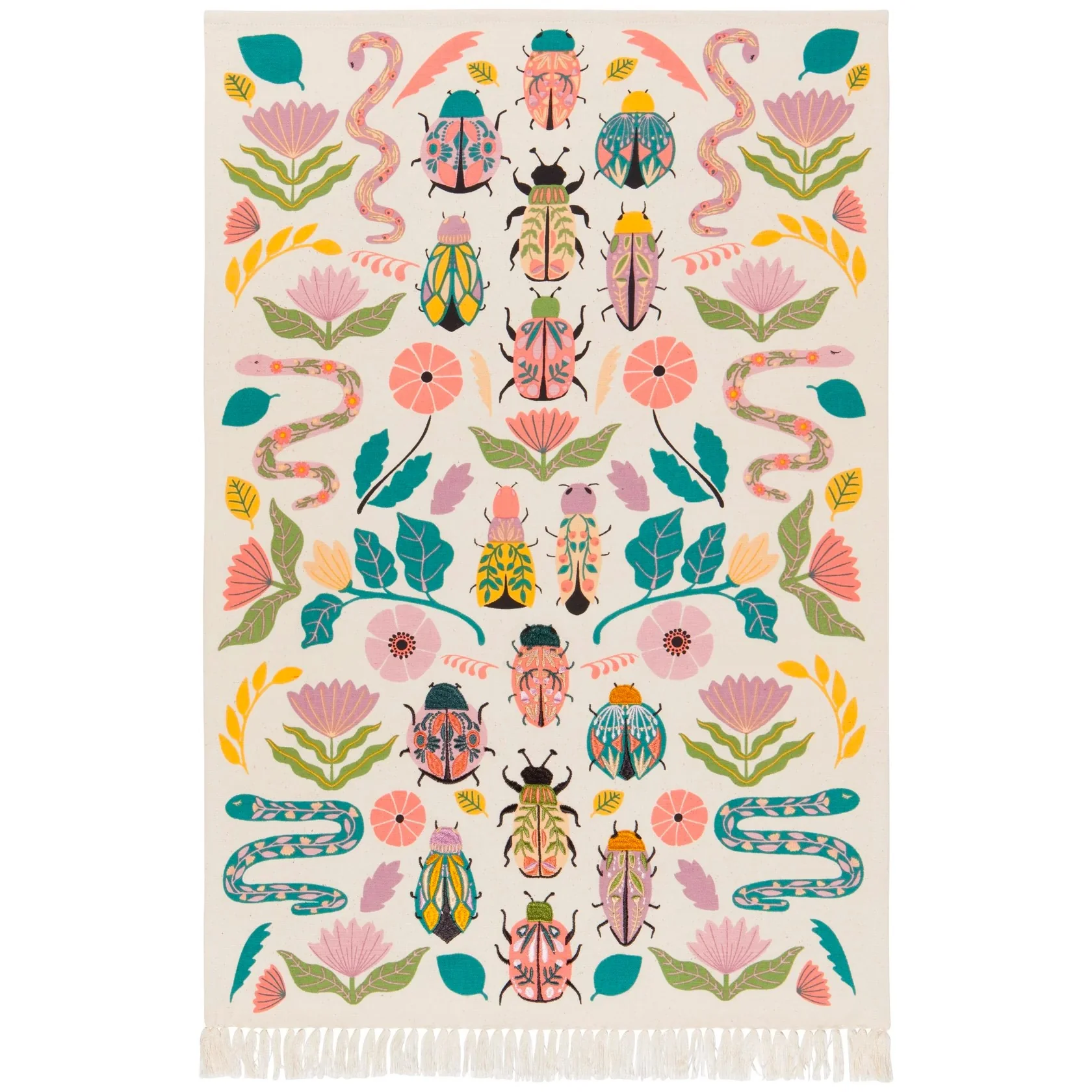 AMULET EMBROIDERED TEA TOWEL
