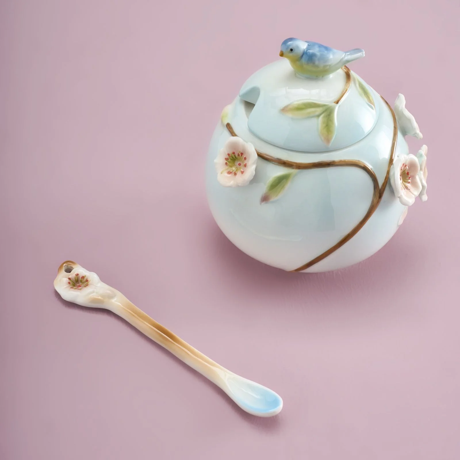 BIRDS AND BLOSSOMS TEA SET - Image 5