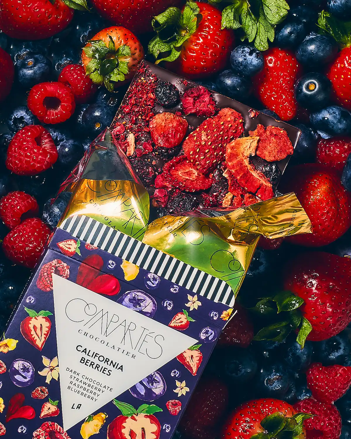 CALIFORNIA BERRIES VEGAN CHOCOLATE BAR - Image 3