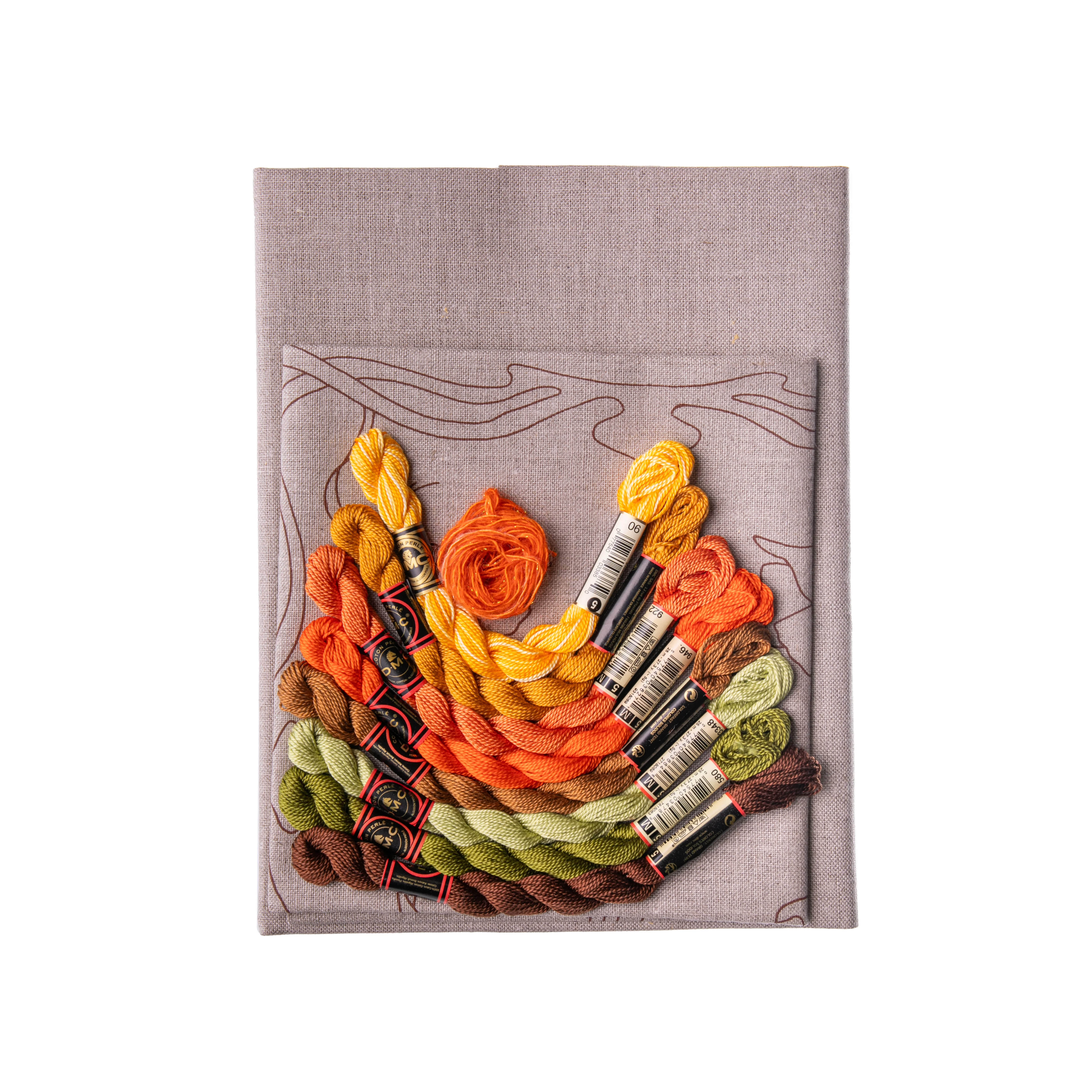 CALIFORNIA POPPY PILLOW EMBROIDERY KIT - Image 3