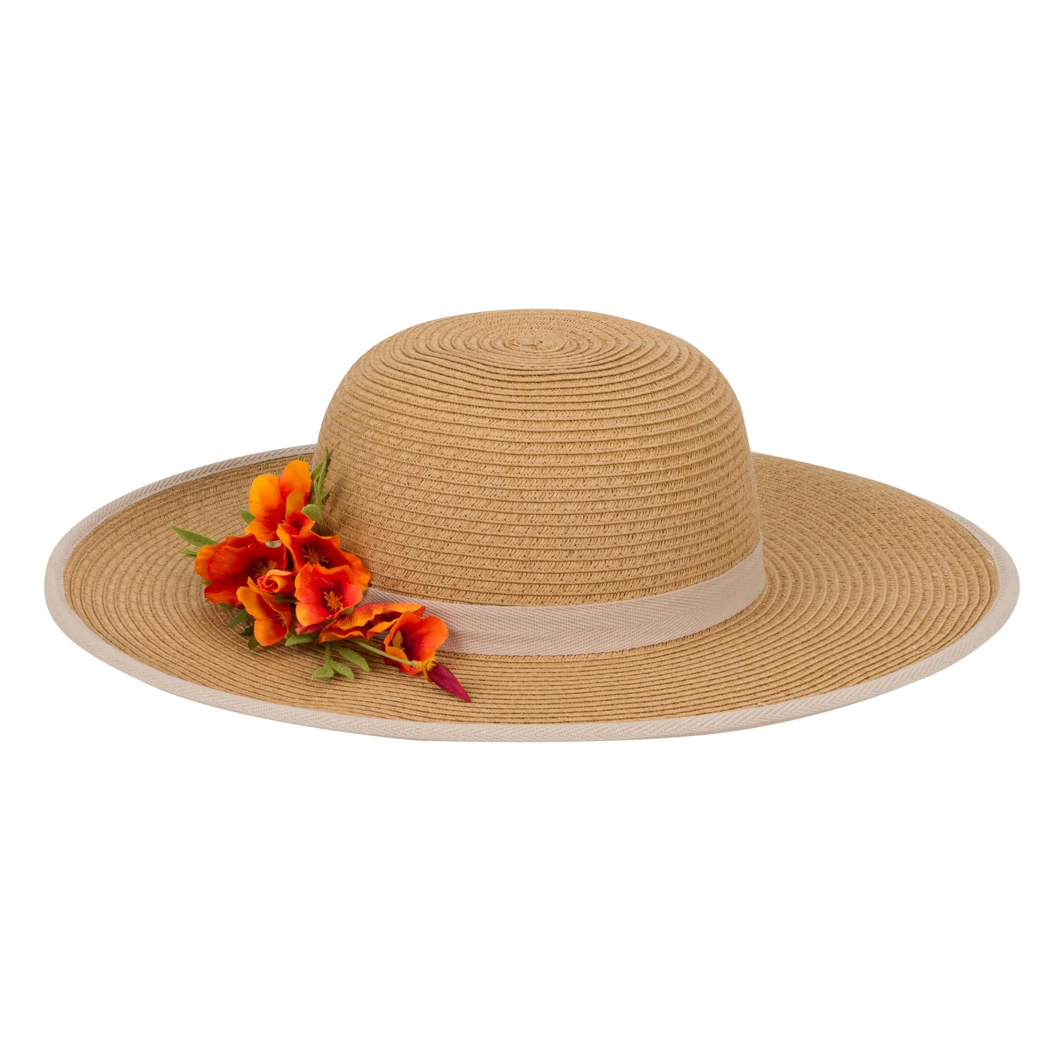 CALIFORNIA POPPY TRIM SUN HAT