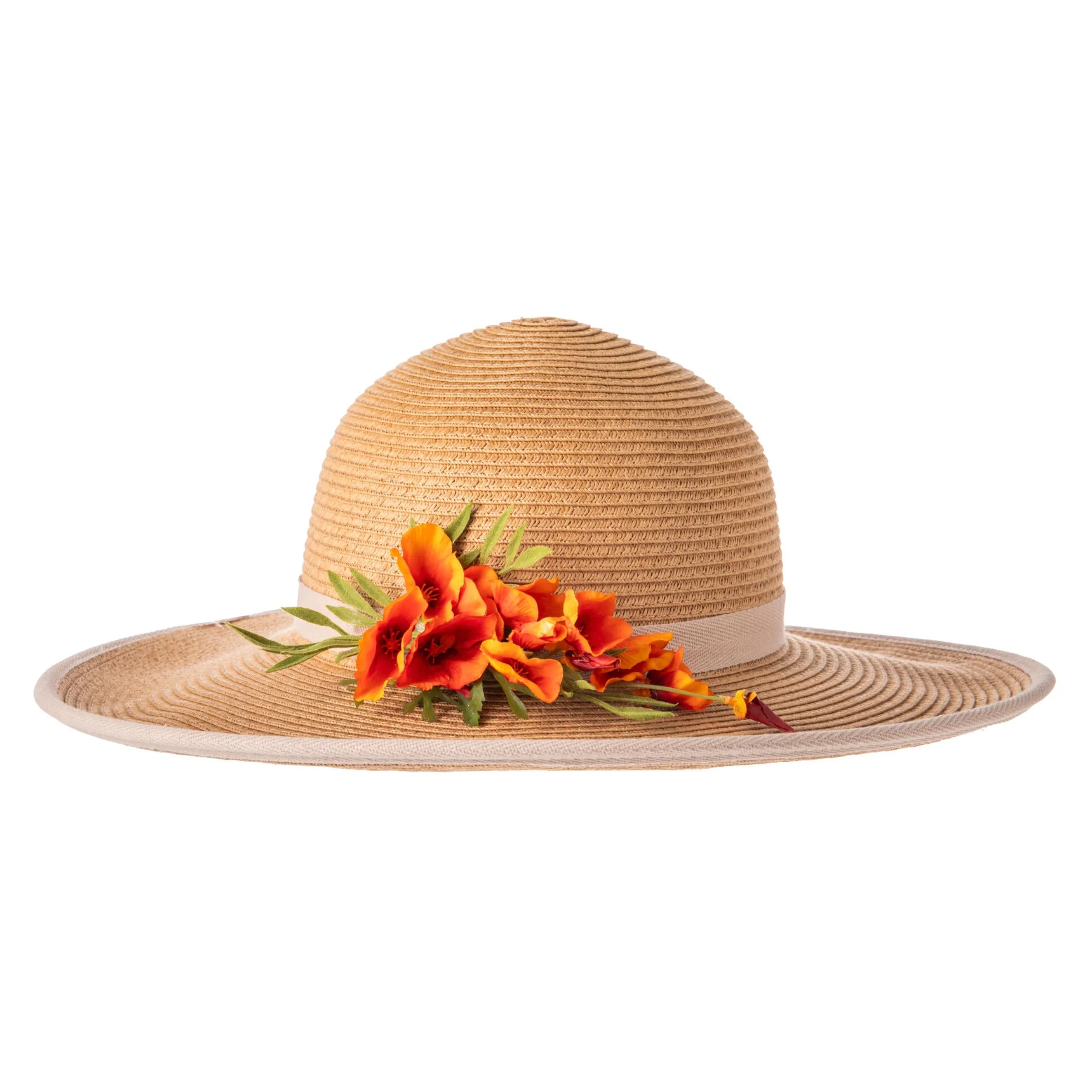 CALIFORNIA POPPY TRIM SUN HAT - Image 2
