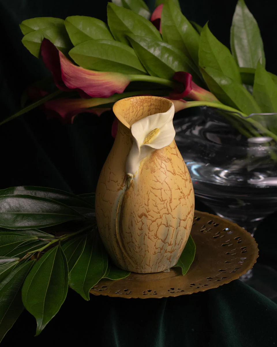 CALLA LILY ART VASE - AUTUMN WHEAT - Image 3