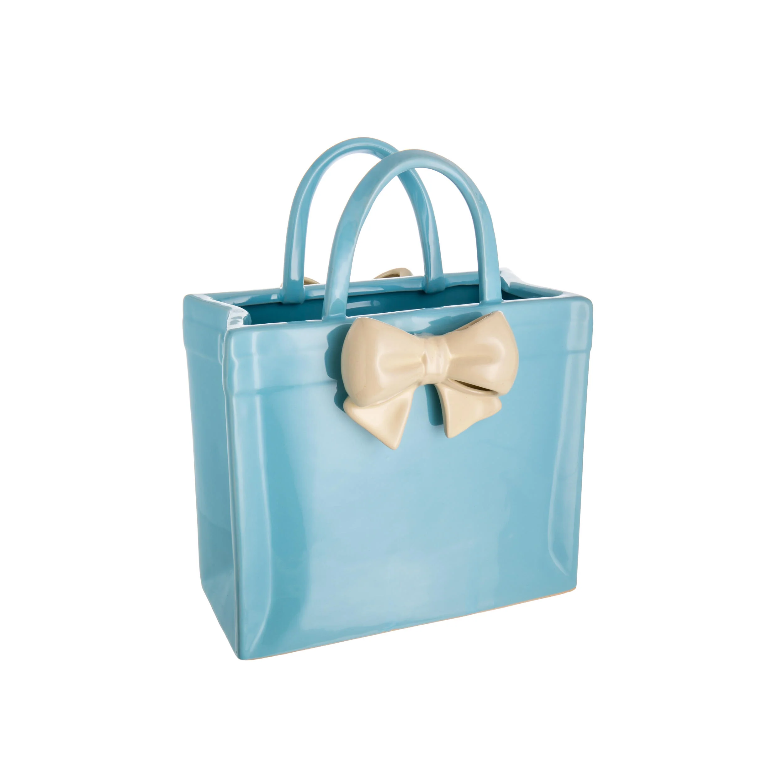 CERAMIC HANDBAG VASE