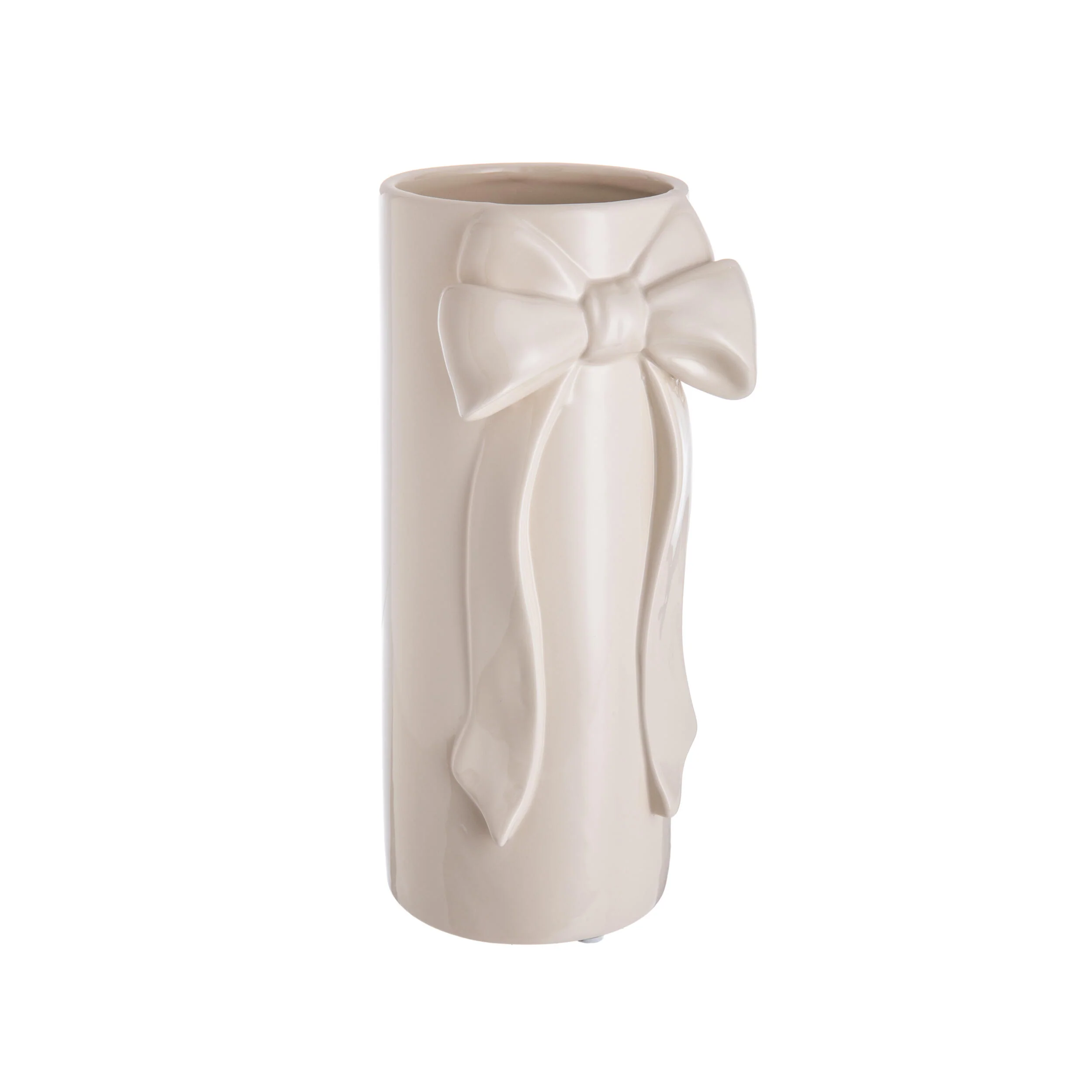 CERAMIC VASE WITH BOW