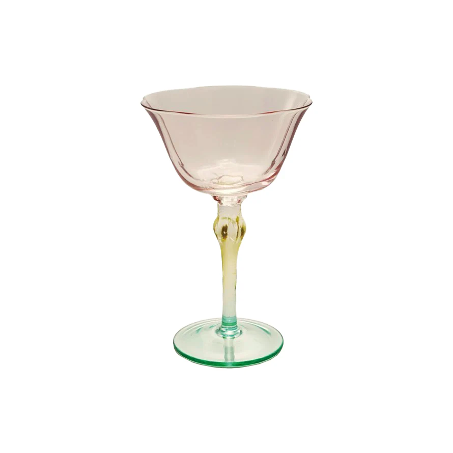 HANDBLOWN POPPY WINE GLASS - Image 2