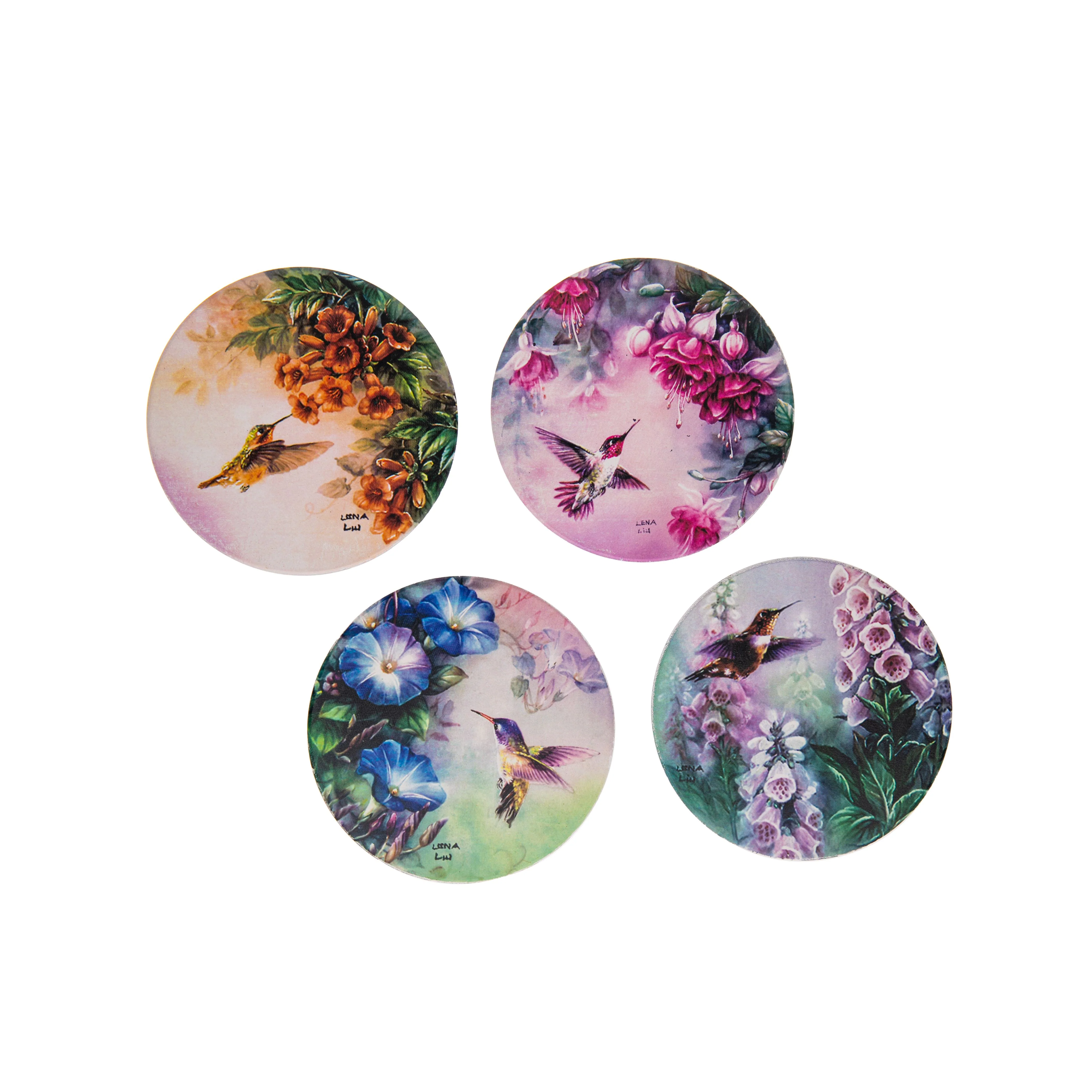 HUMMINGBIRD COASTERS - SET OF 4