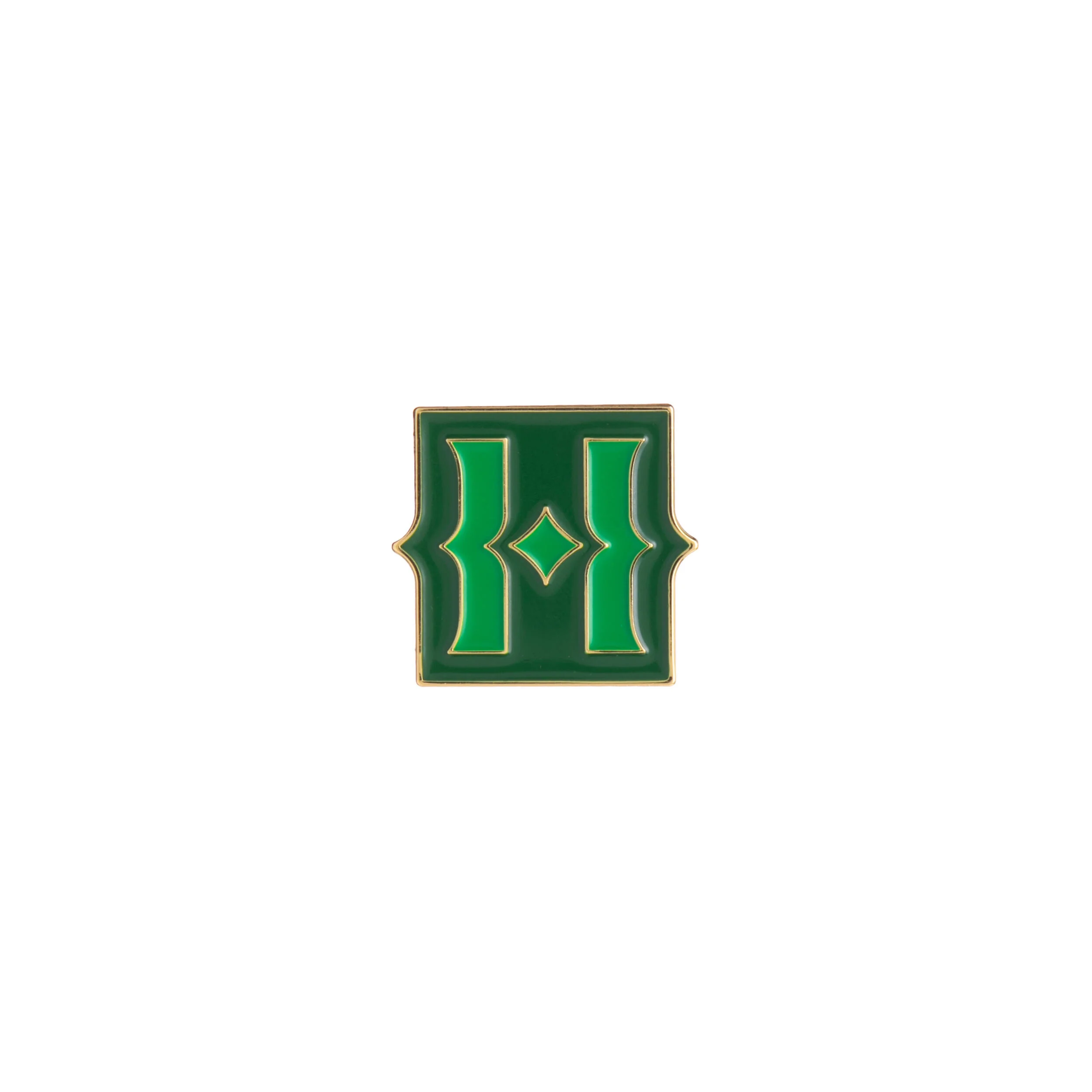 HUNTINGTON H LOGO ENAMEL PIN