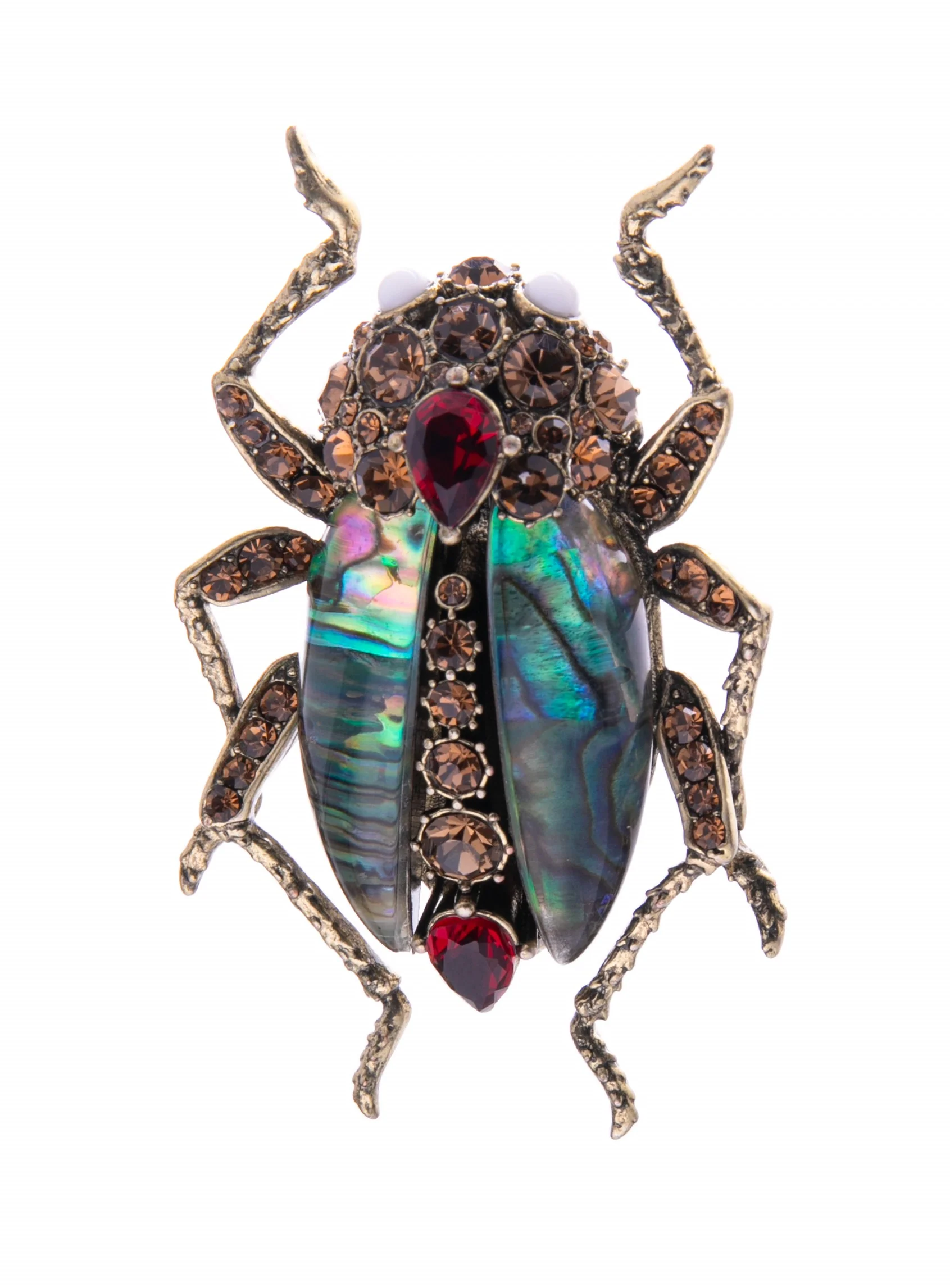 JEWELLED BUG BROOCH