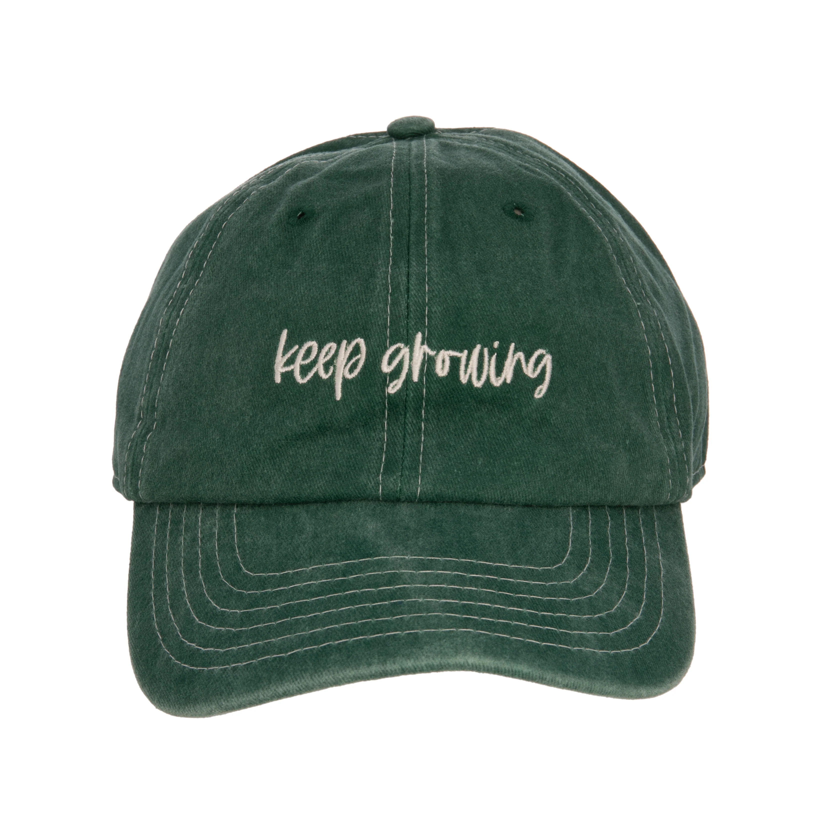 'KEEP GROWING' GREEN BASEBALL CAP
