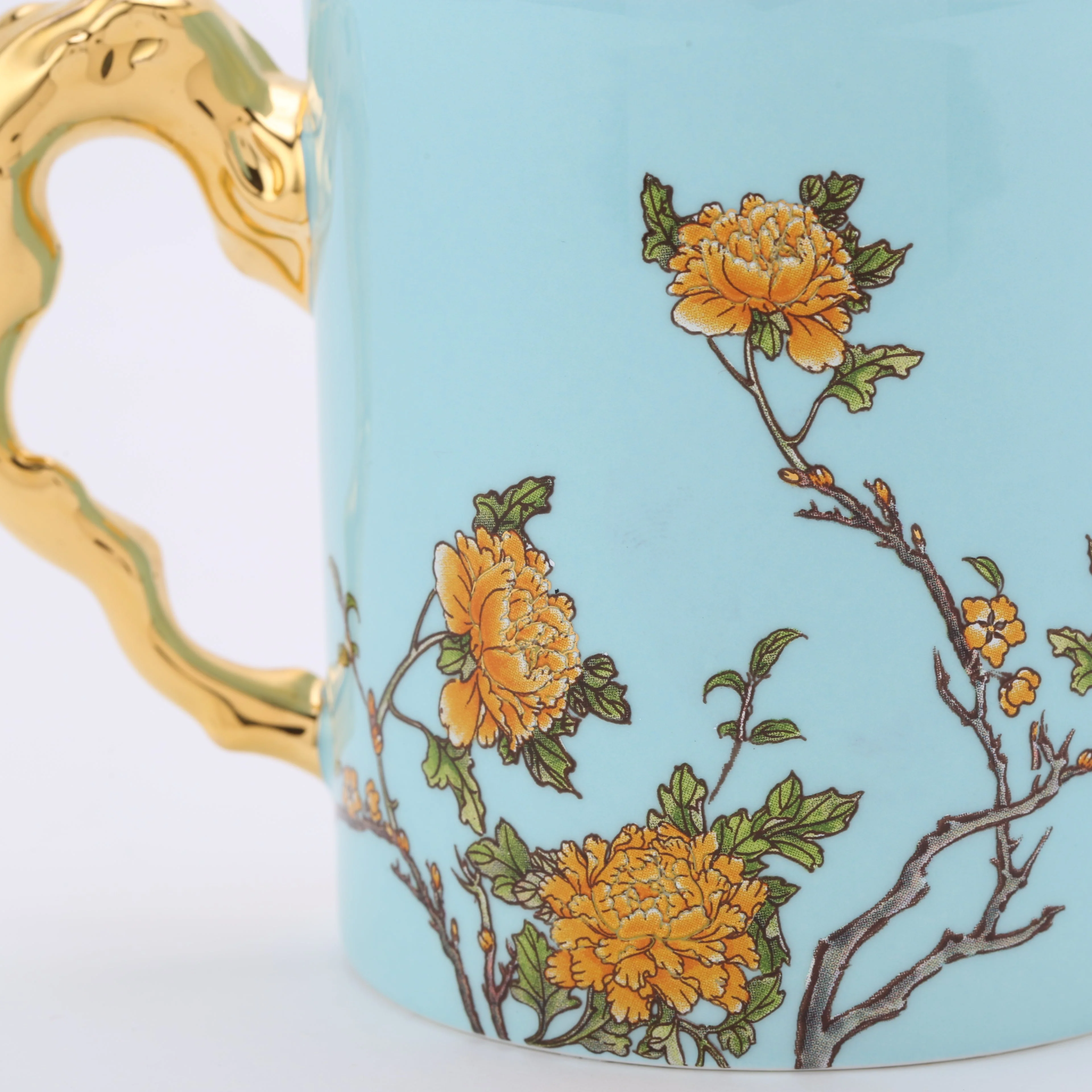 LADY TURQUIOA PEONY MUG - Image 4