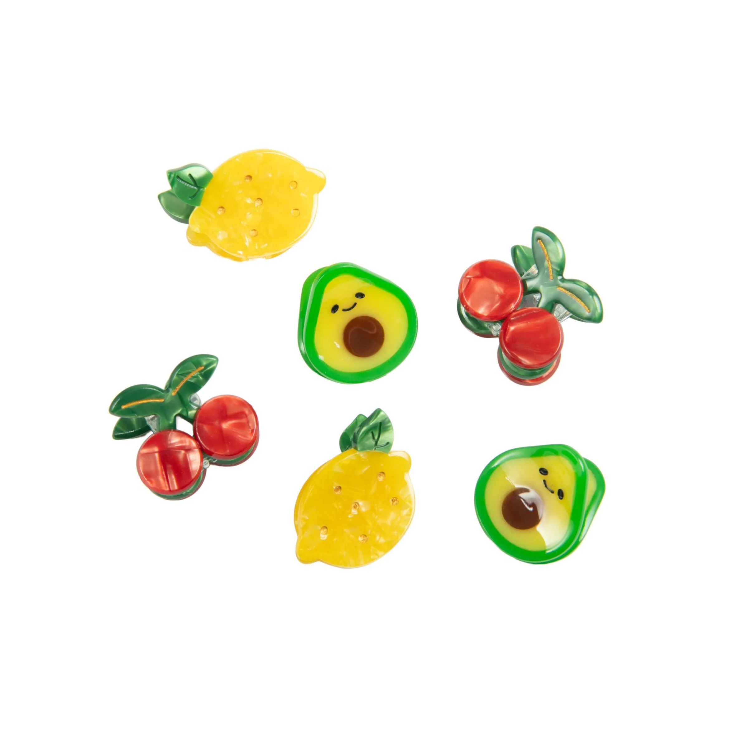MINI FRUIT HAIR CLIPS - SET OF TWO