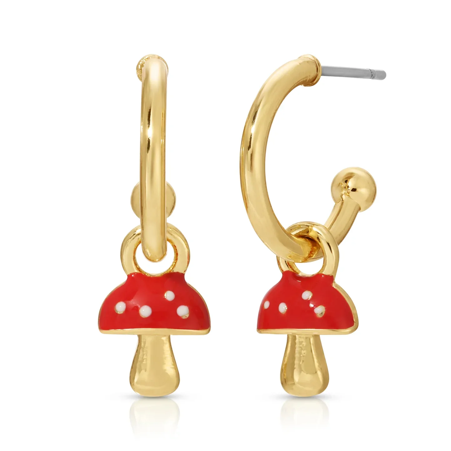 MUSHROOM MAGIC HOOP EARRINGS