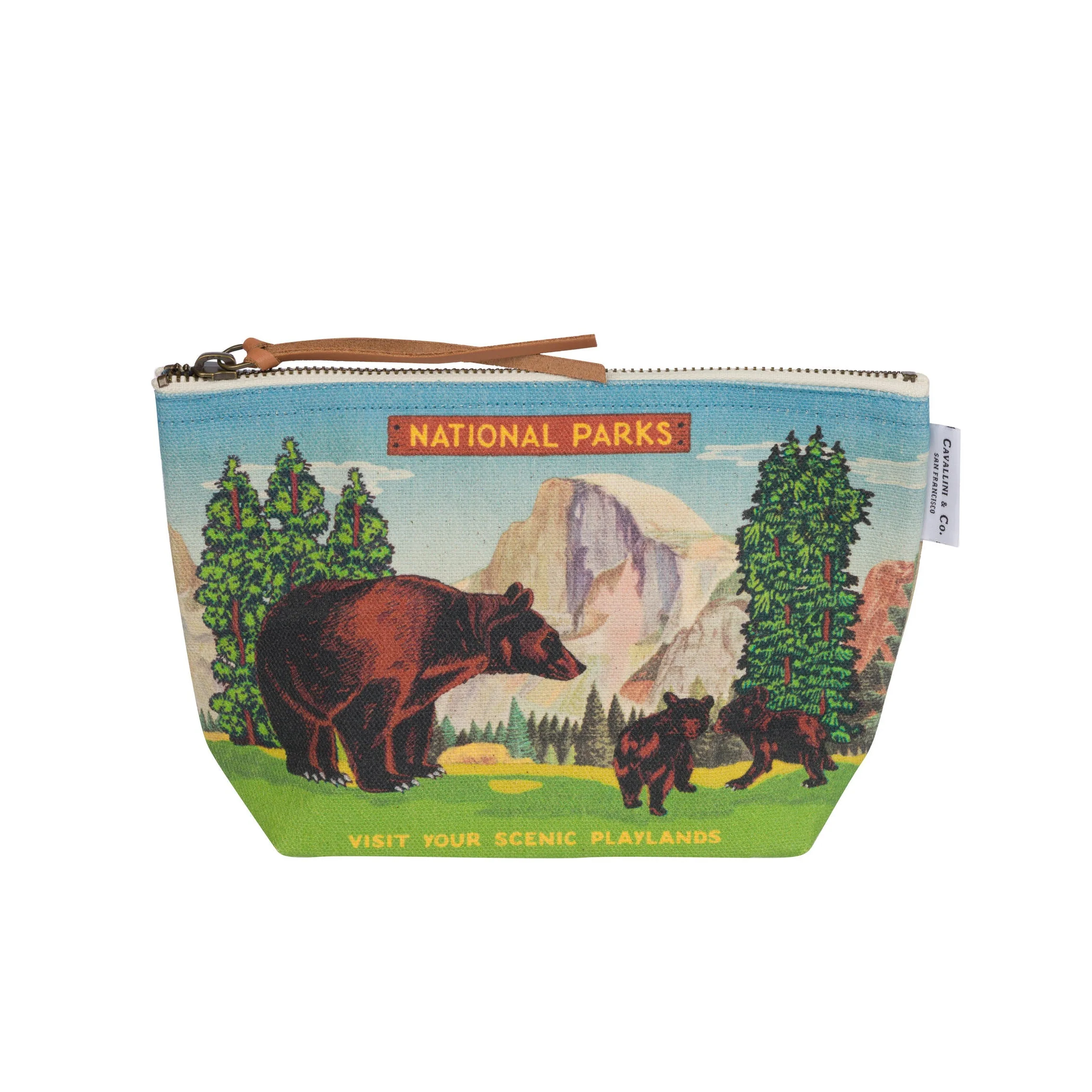 NATIONAL PARKS BEAR ZIP POUCH