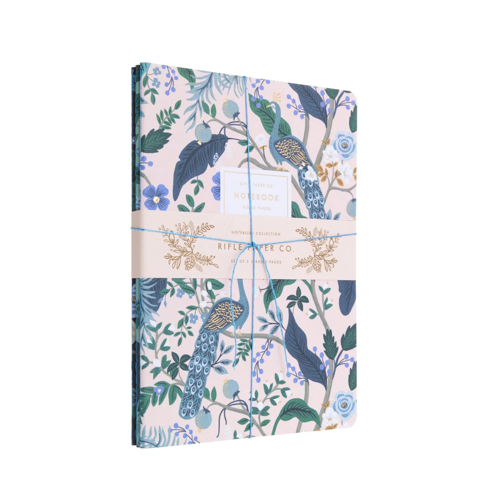 PEACOCK NOTEBOOKS -SET OF THREE - Image 2