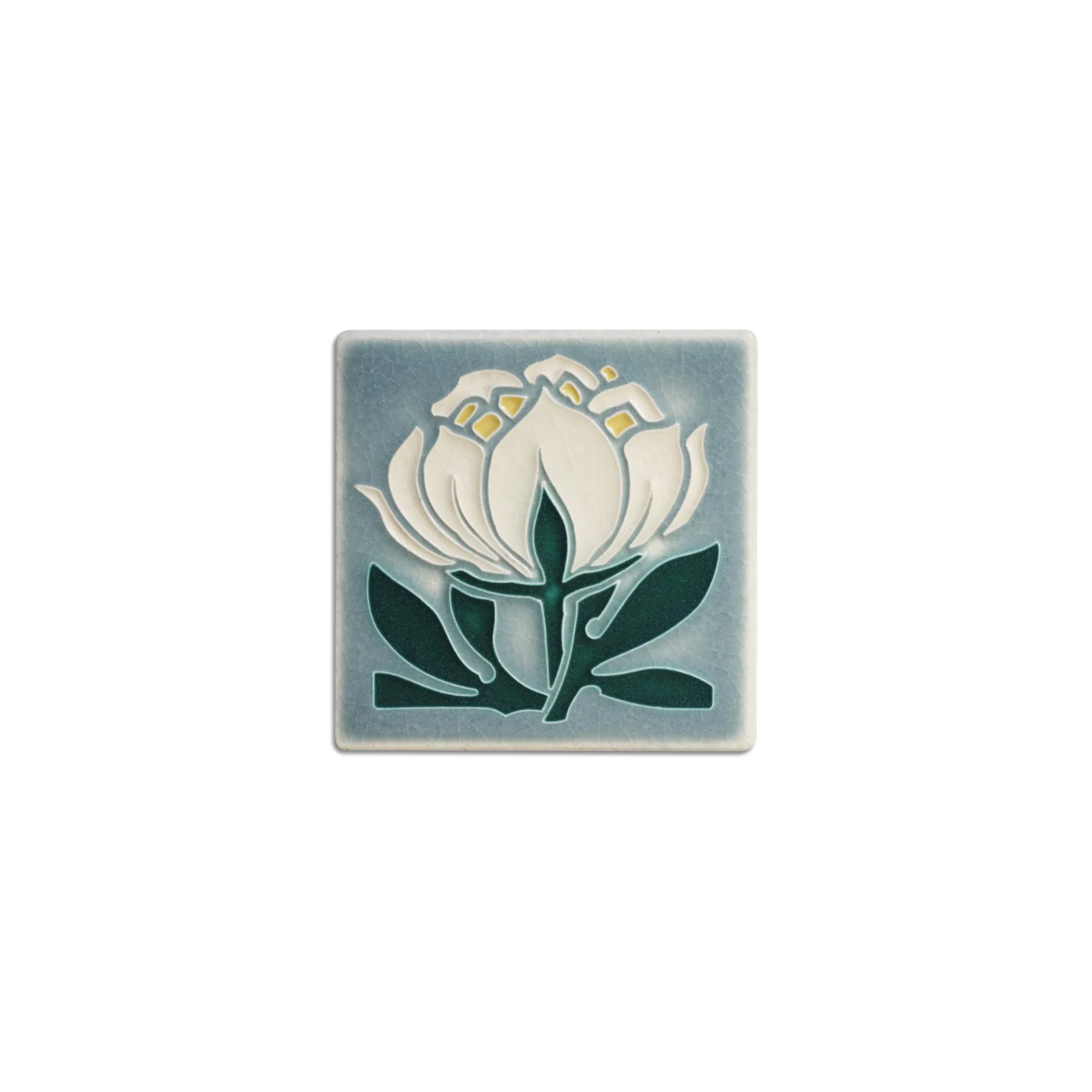 PEONY BLOOM BLUE — 4 X 4 TILE - Image 2