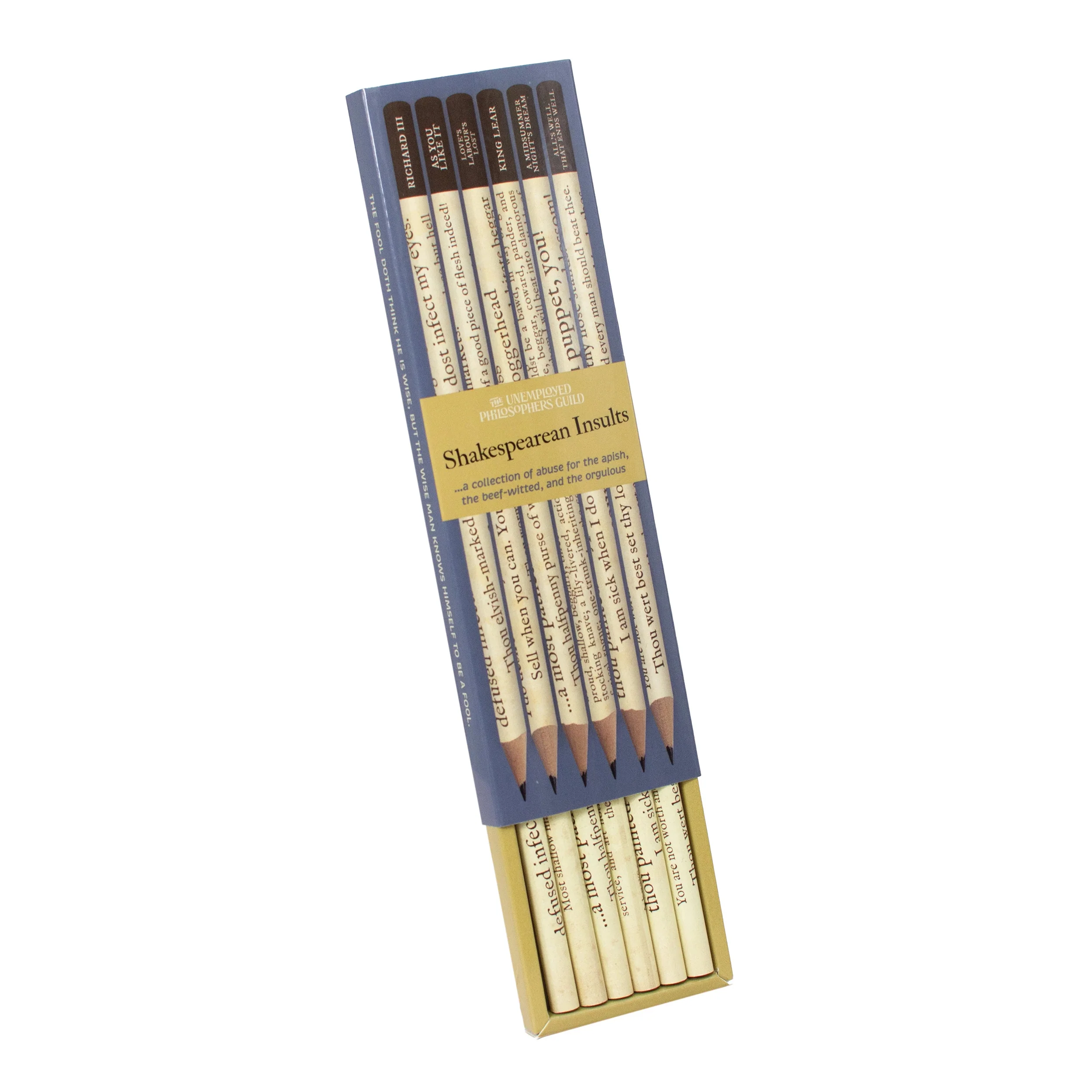 SHAKESPEAREAN INSULTS PENCIL SET - Image 2