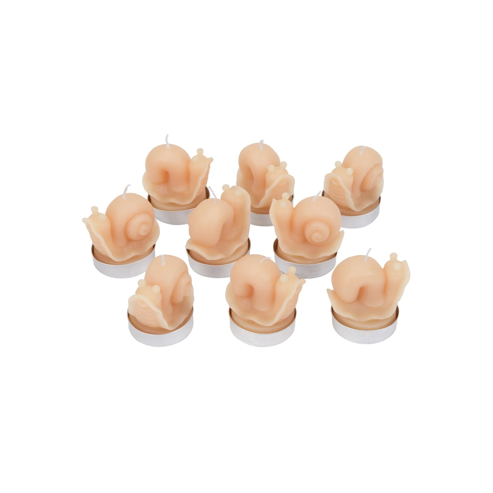 SNAIL TEALIGHT CANDLES, SET OF 9