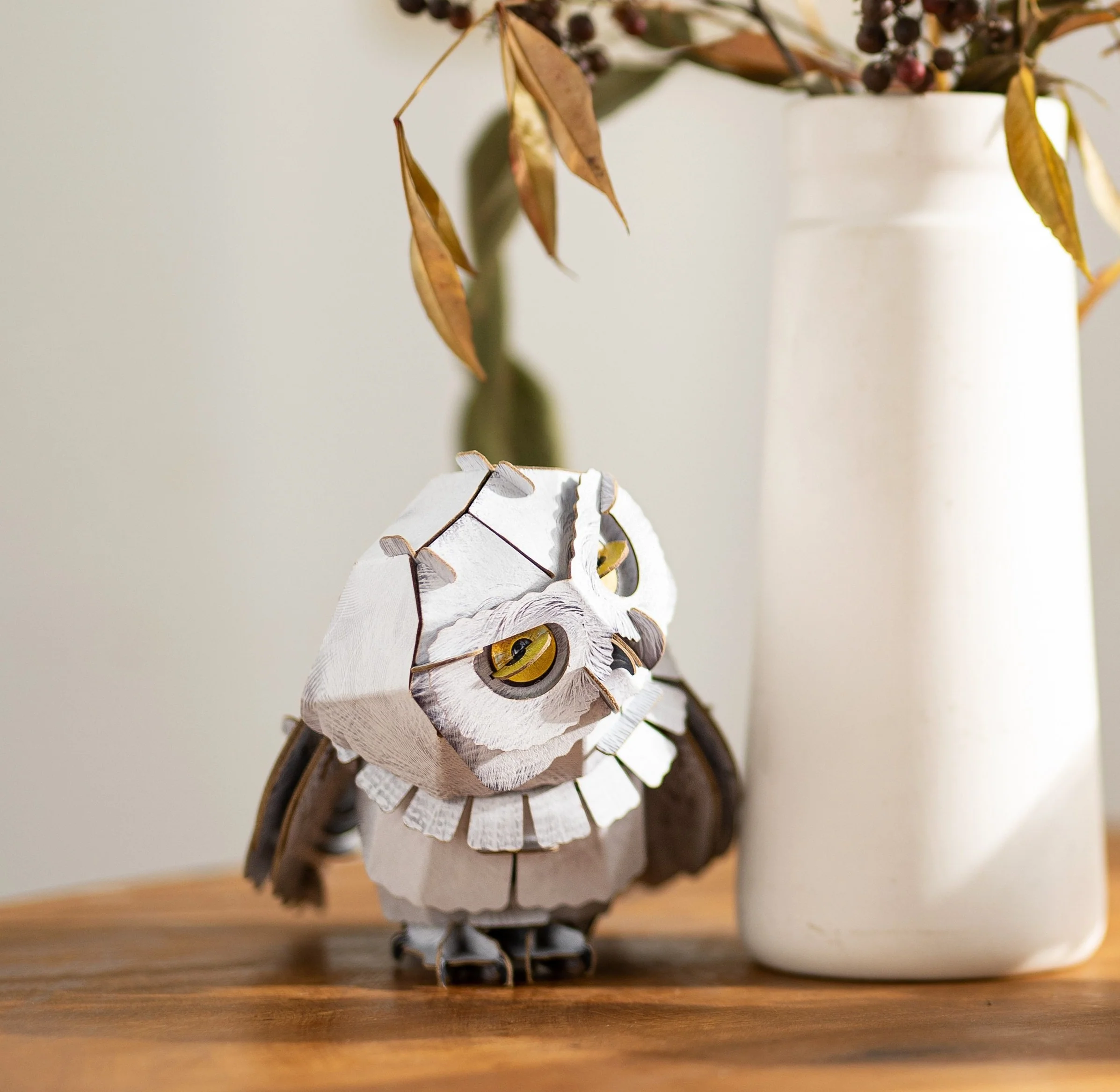 SNOWY OWL 3D PAPER MODEL KIT - Image 5
