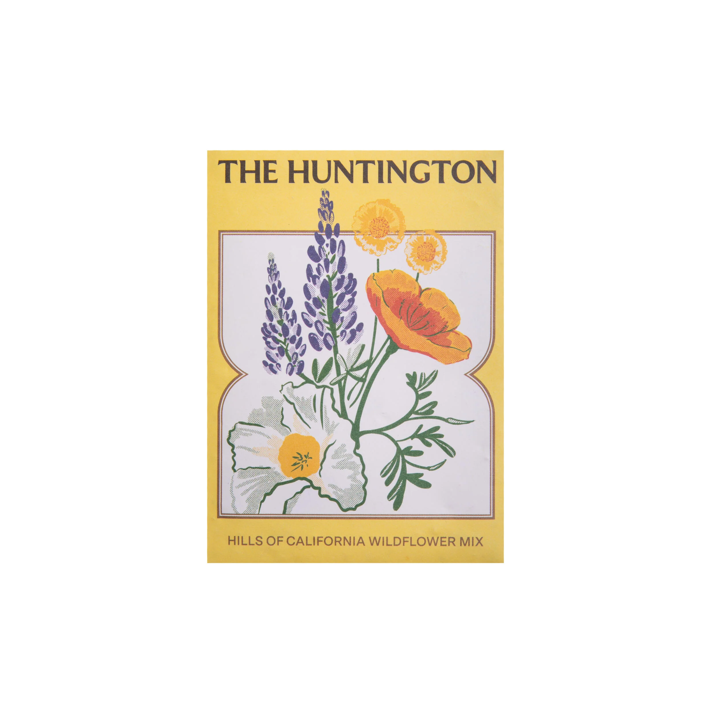 THE HUNTINGTON HILLS OF CALIFORNIA WILDFLOWER MIX SEED PACKET