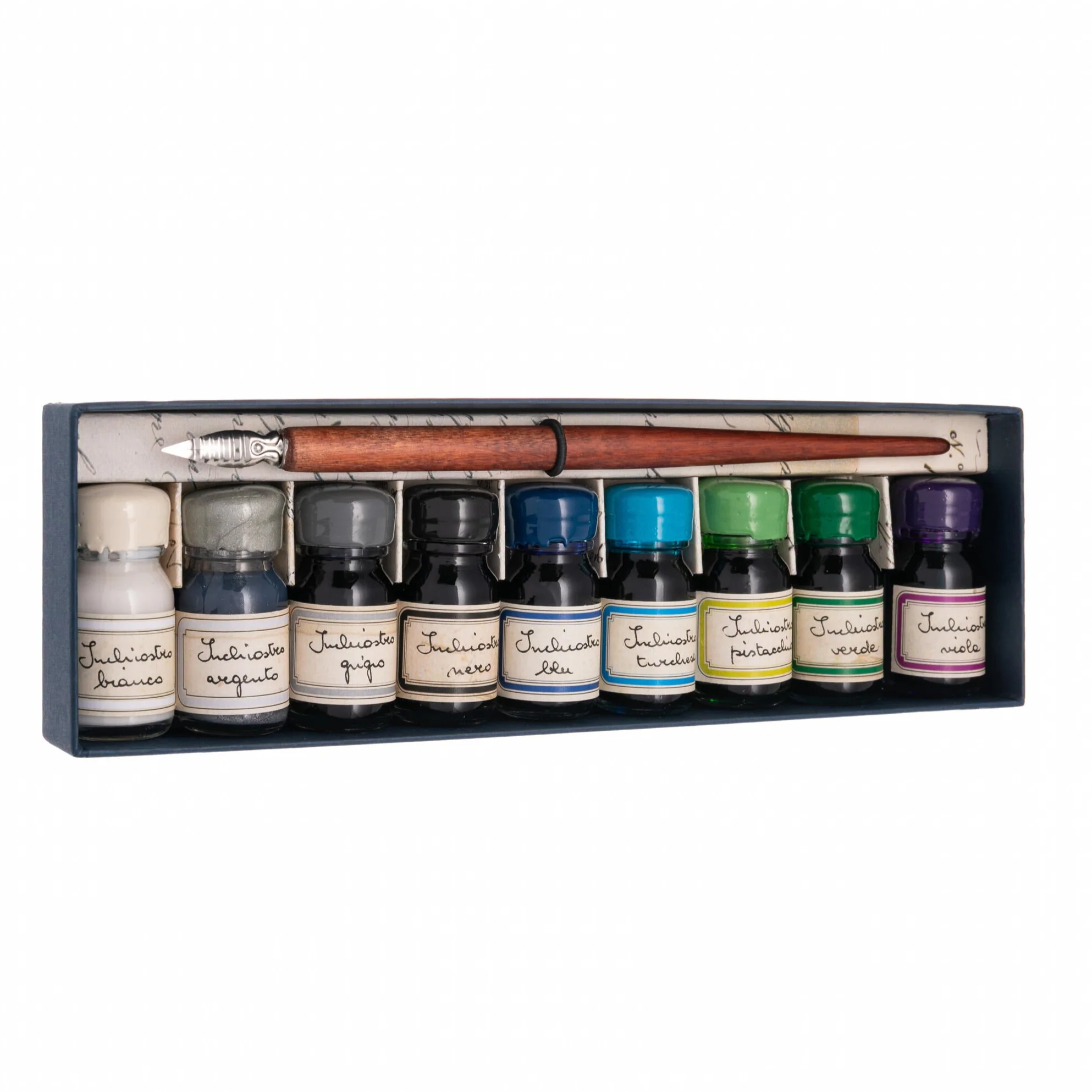 VINTAGE STYLE DIP PEN AND INK SET