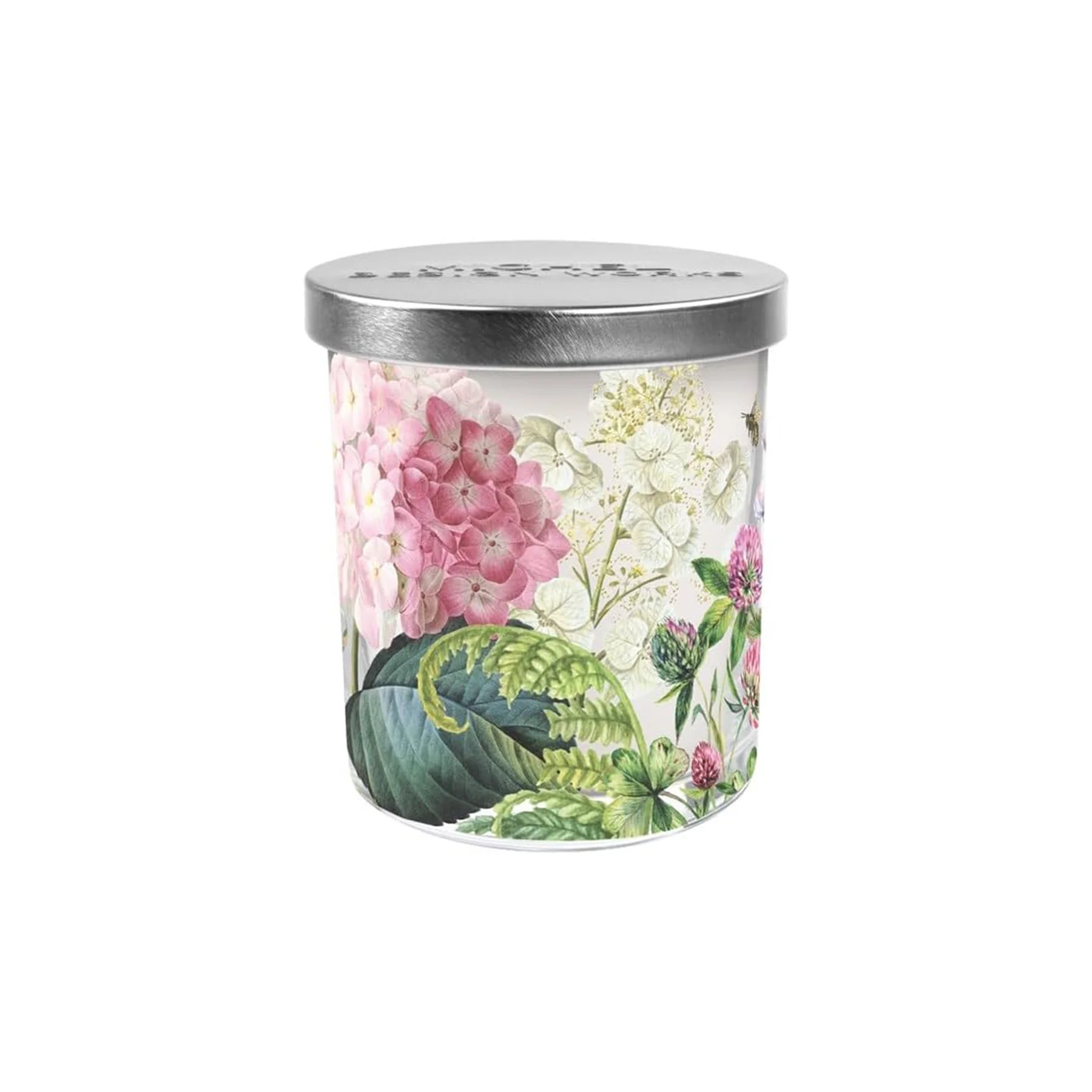WILD HYDRANGEA DECORATED CANDLE