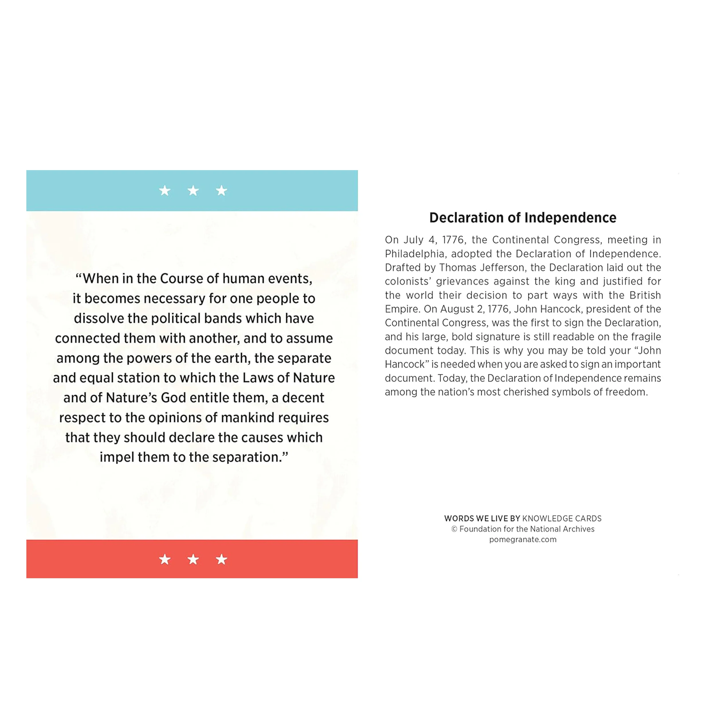 WORDS WE LIVE BY: KNOWLEDGE CARDS QUIZ DECK - Image 2