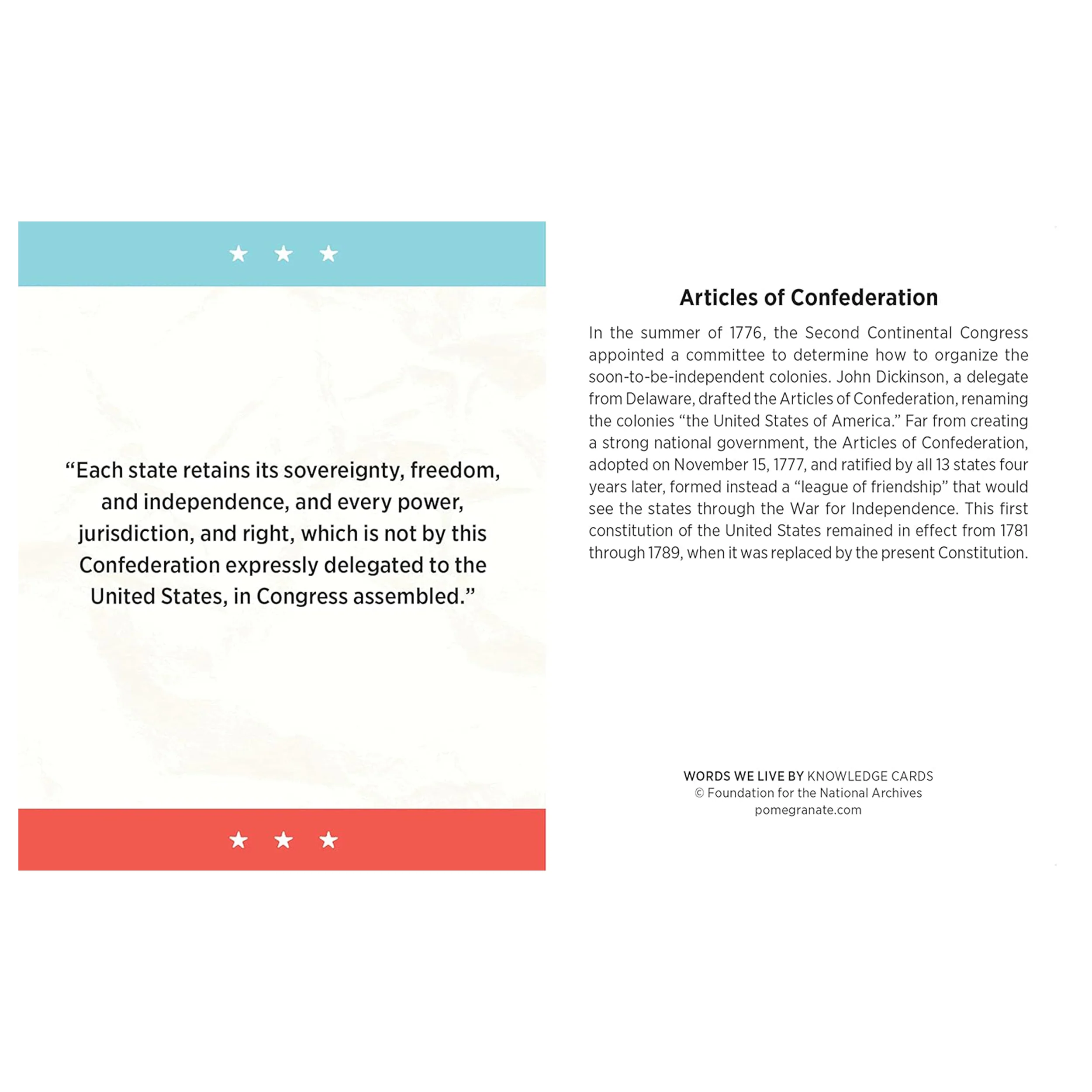 WORDS WE LIVE BY: KNOWLEDGE CARDS QUIZ DECK - Image 3